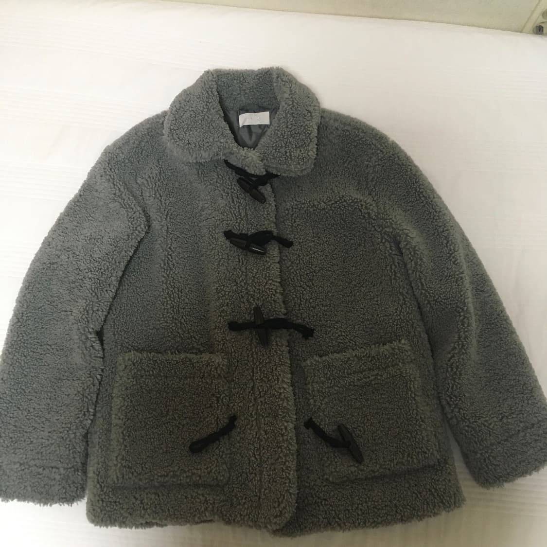 Clt 더플 뽀글이 플리스 그레이 상품이미지1