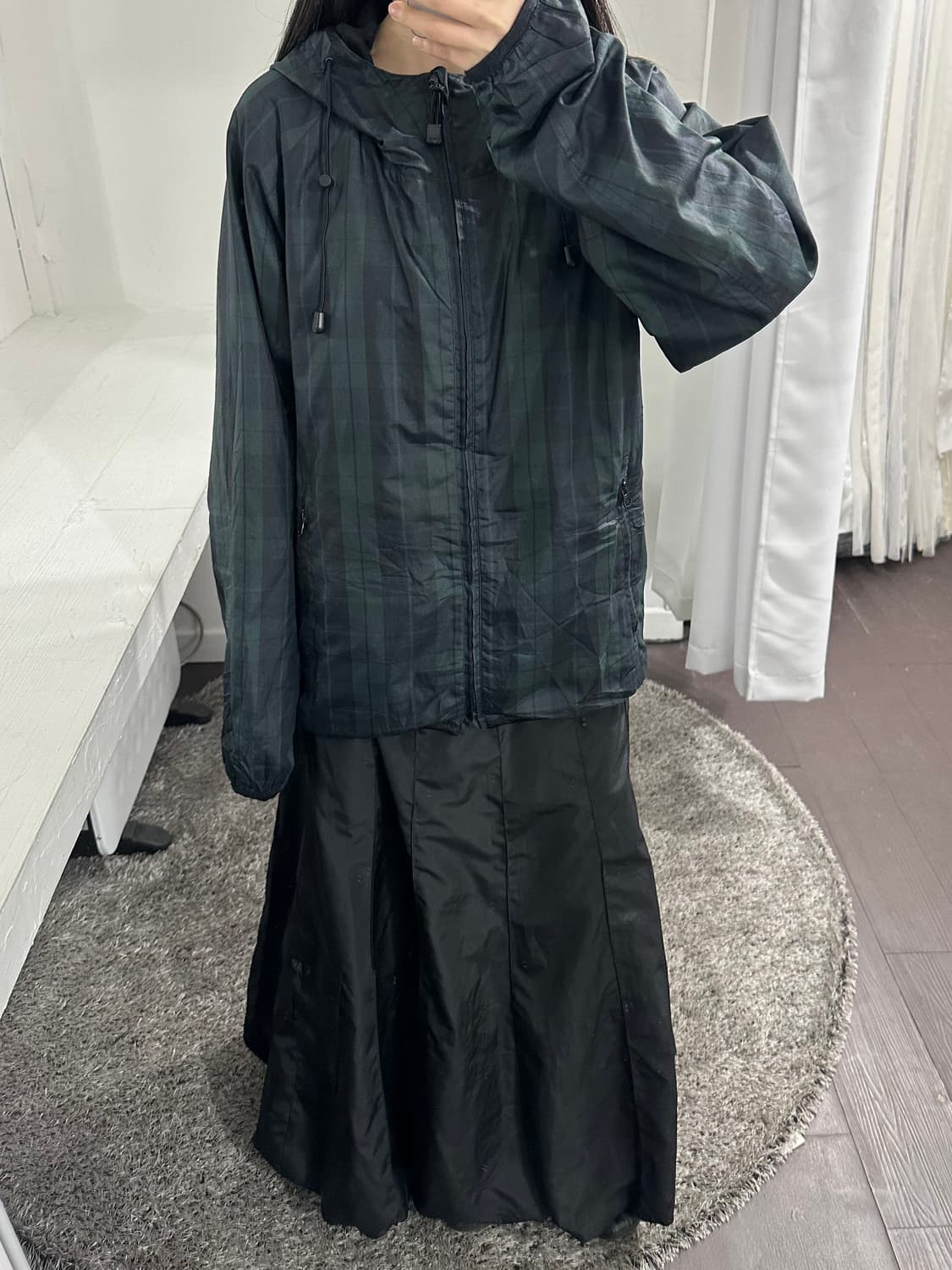 comme ca ism check hood jacket 상품이미지3