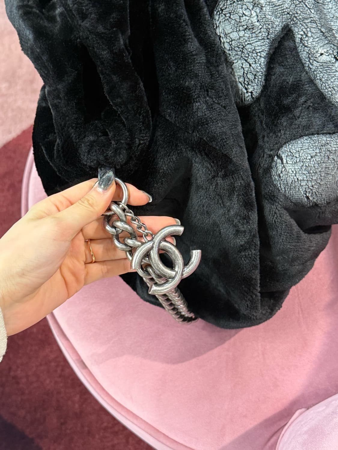 (정품)샤넬 시어링퍼체인백 상품이미지4