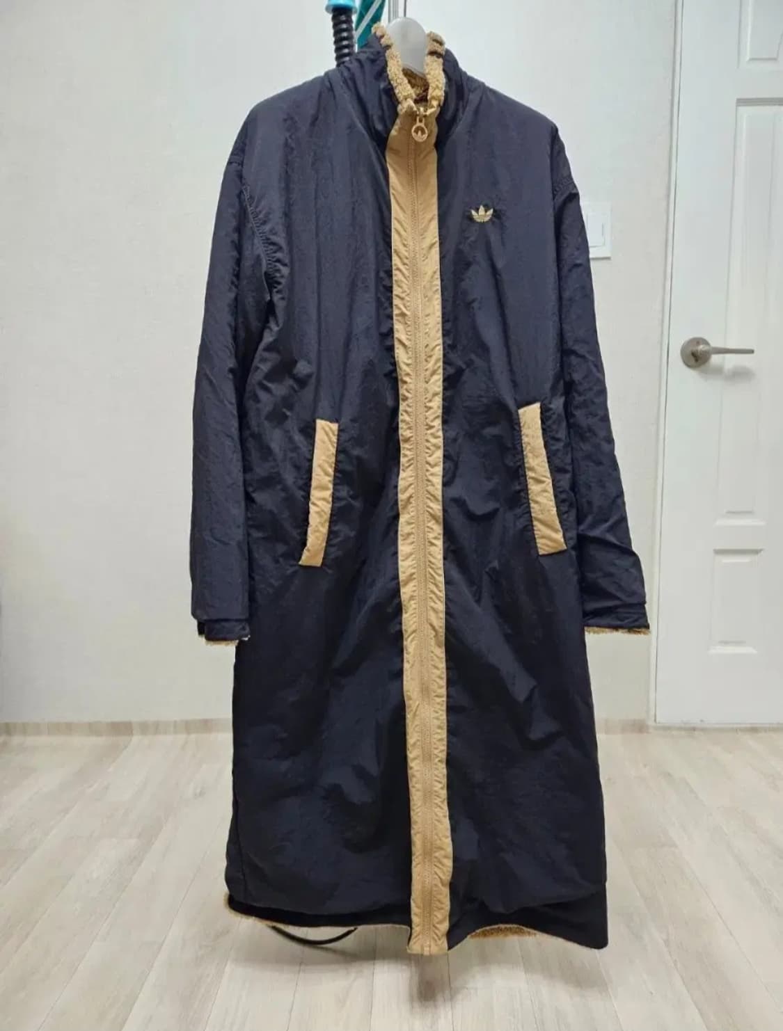 (95~110)M☆우주매물☆아디다스 파이어버드[제니]리버시블 롱후리스점퍼 상품이미지9