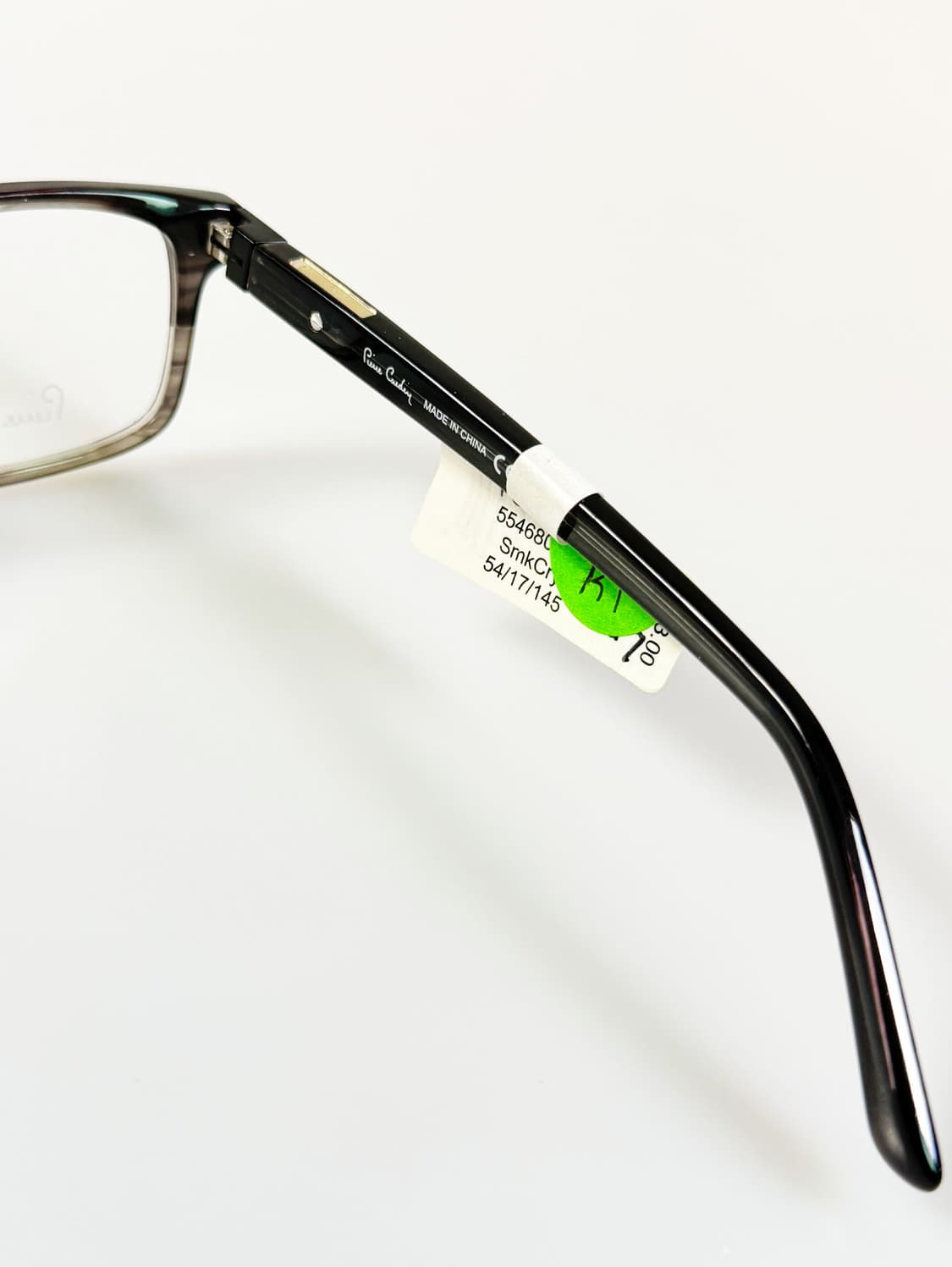PIERRE CARDIN 스모크 그레이 뿔테 스퀘어 빈티지 안경 상품이미지6