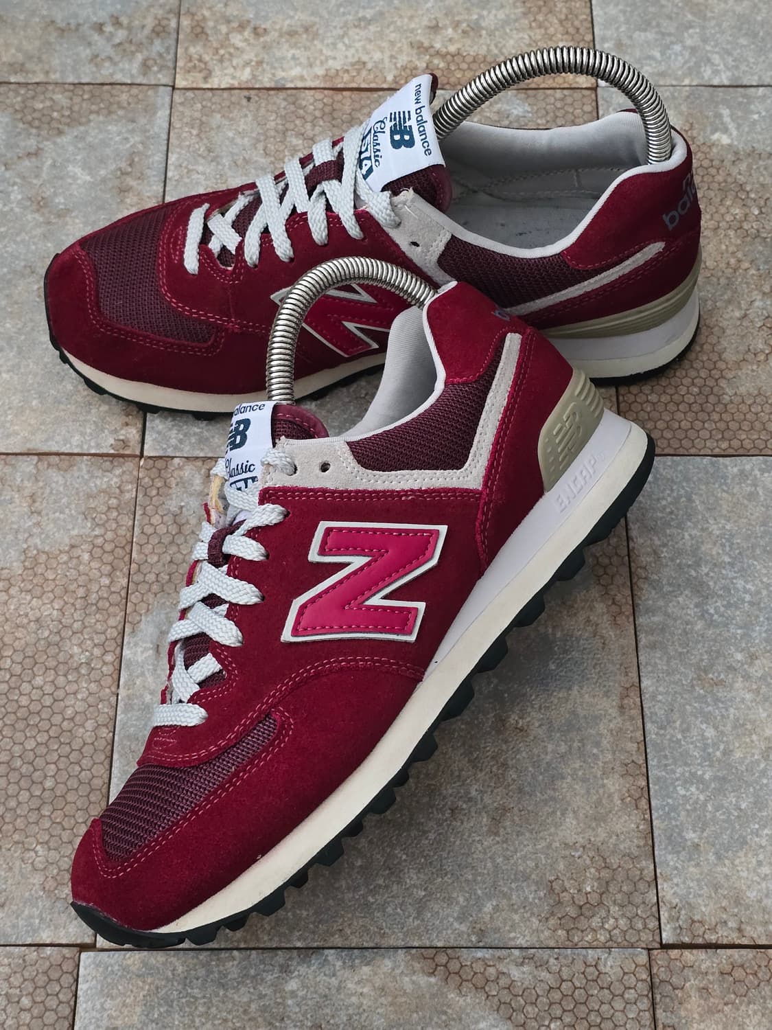 (250)뉴발란스 574 버건디  상품이미지3