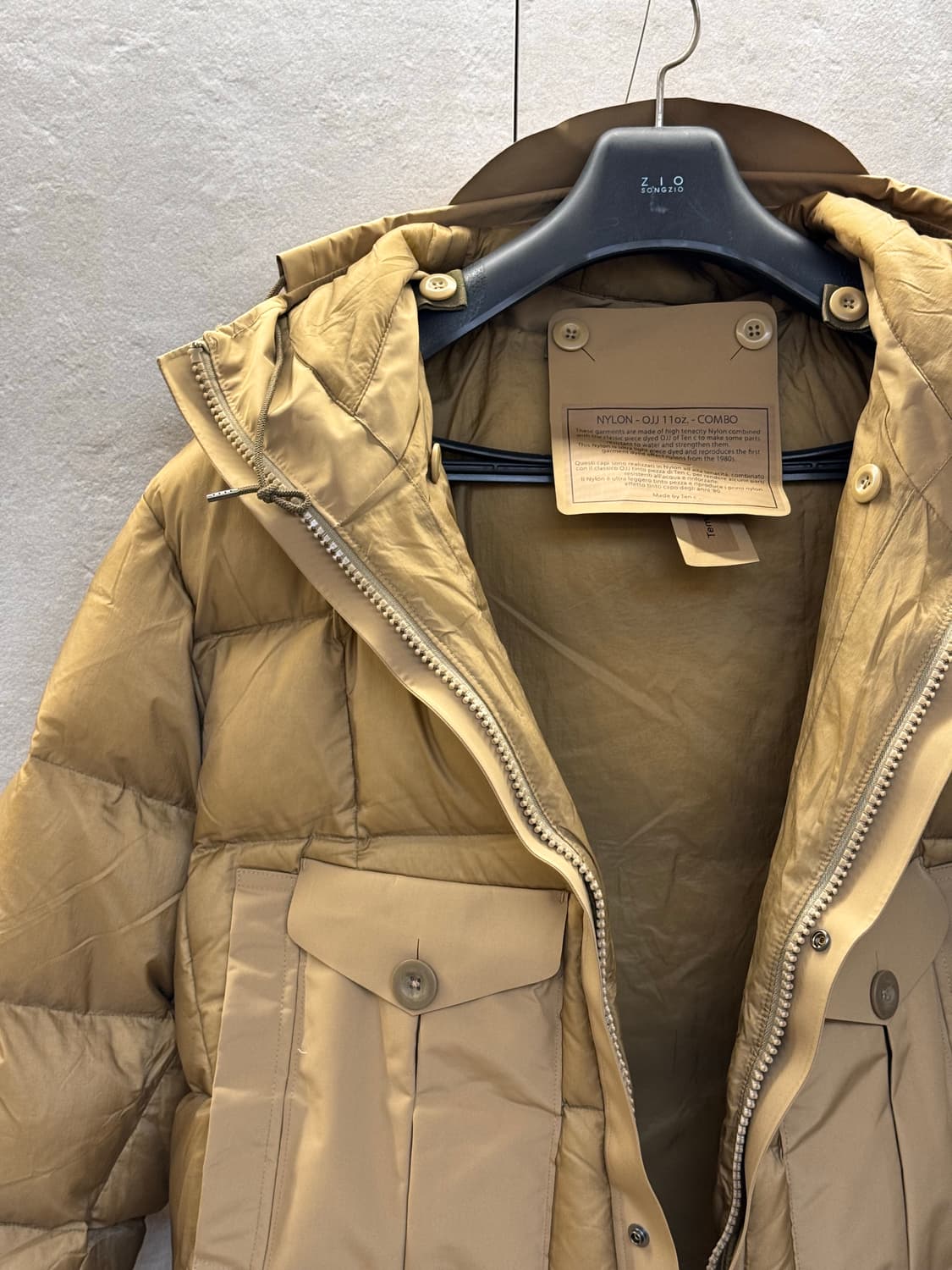 Ten C Tempest Combo Down Jacket Almond 상품이미지3
