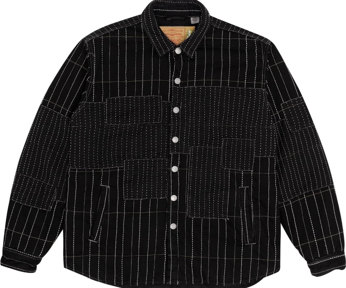 데님티어스 피스 패치워크 패디드 자켓 L사이즈 상품이미지5