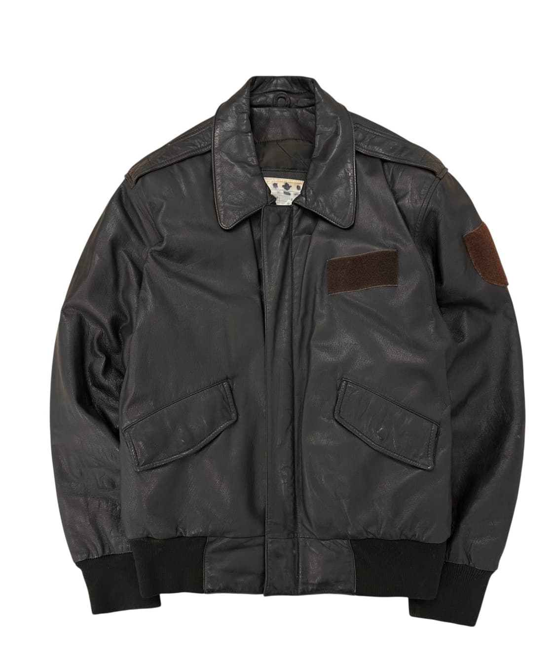 90s 한국군 양가죽 레더자켓 (3)  상품이미지1
