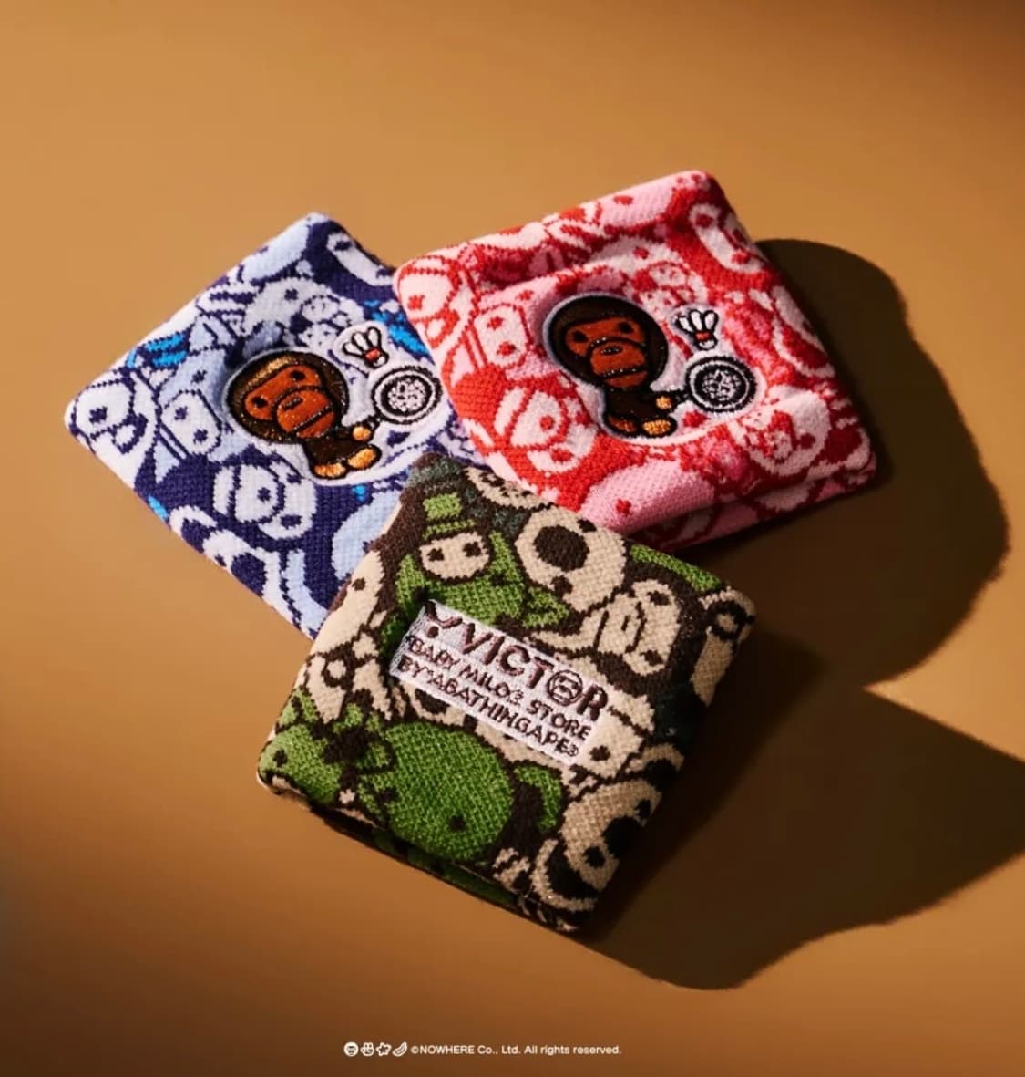 베이프 x 빅터 콜라보 손목아대 판매 상품이미지5