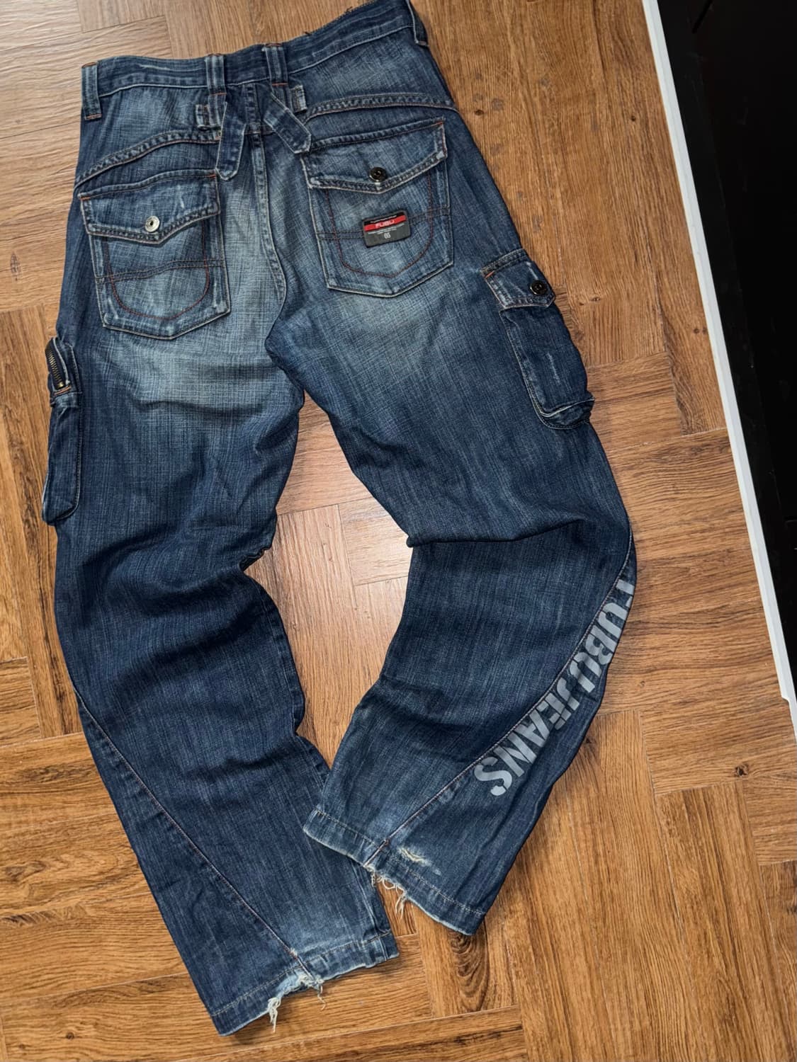 후부 데님 카고팬츠  상품이미지4