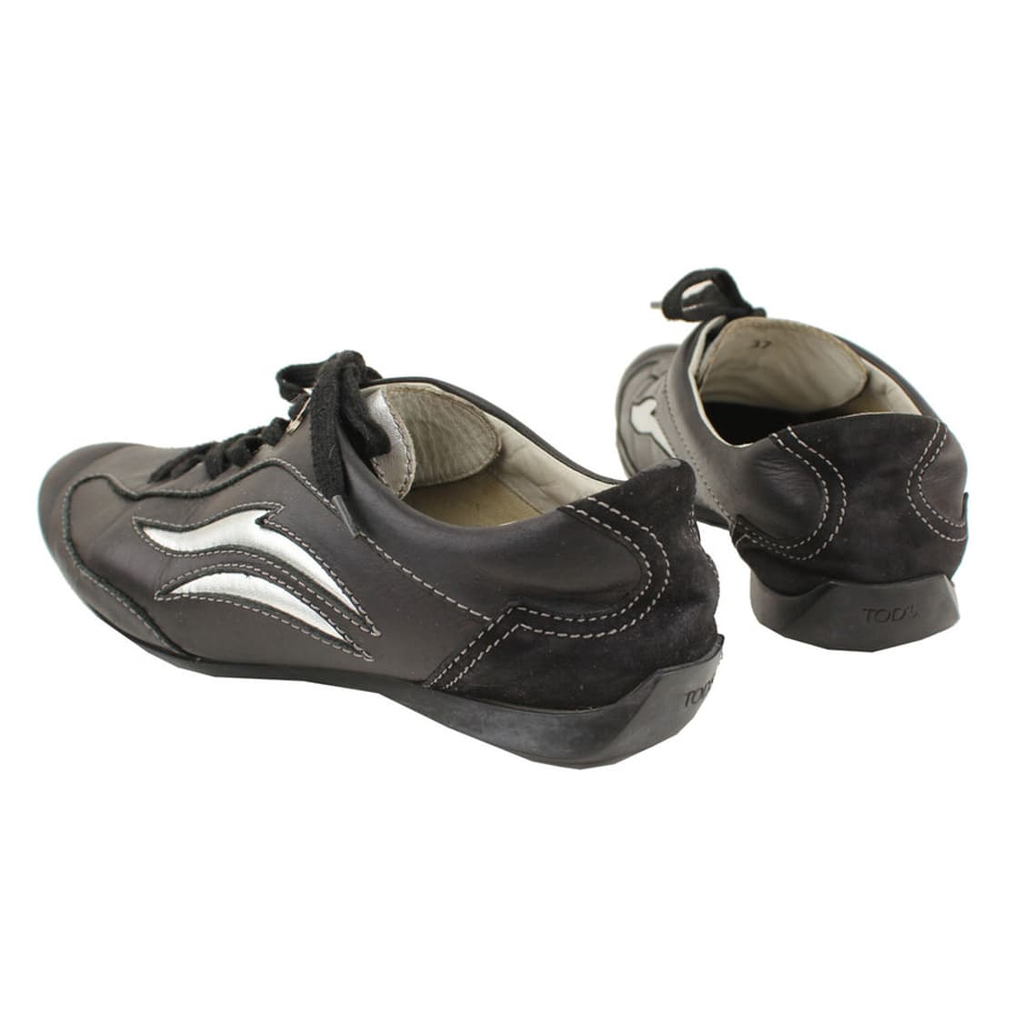 토즈 블랙 실버 스티치 스니커즈 37 상품이미지5