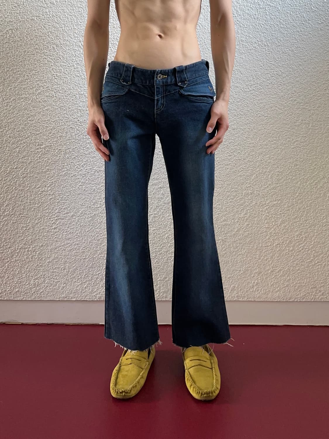 Calvin Klein Jeans 워시드 플레어 진 상품이미지4