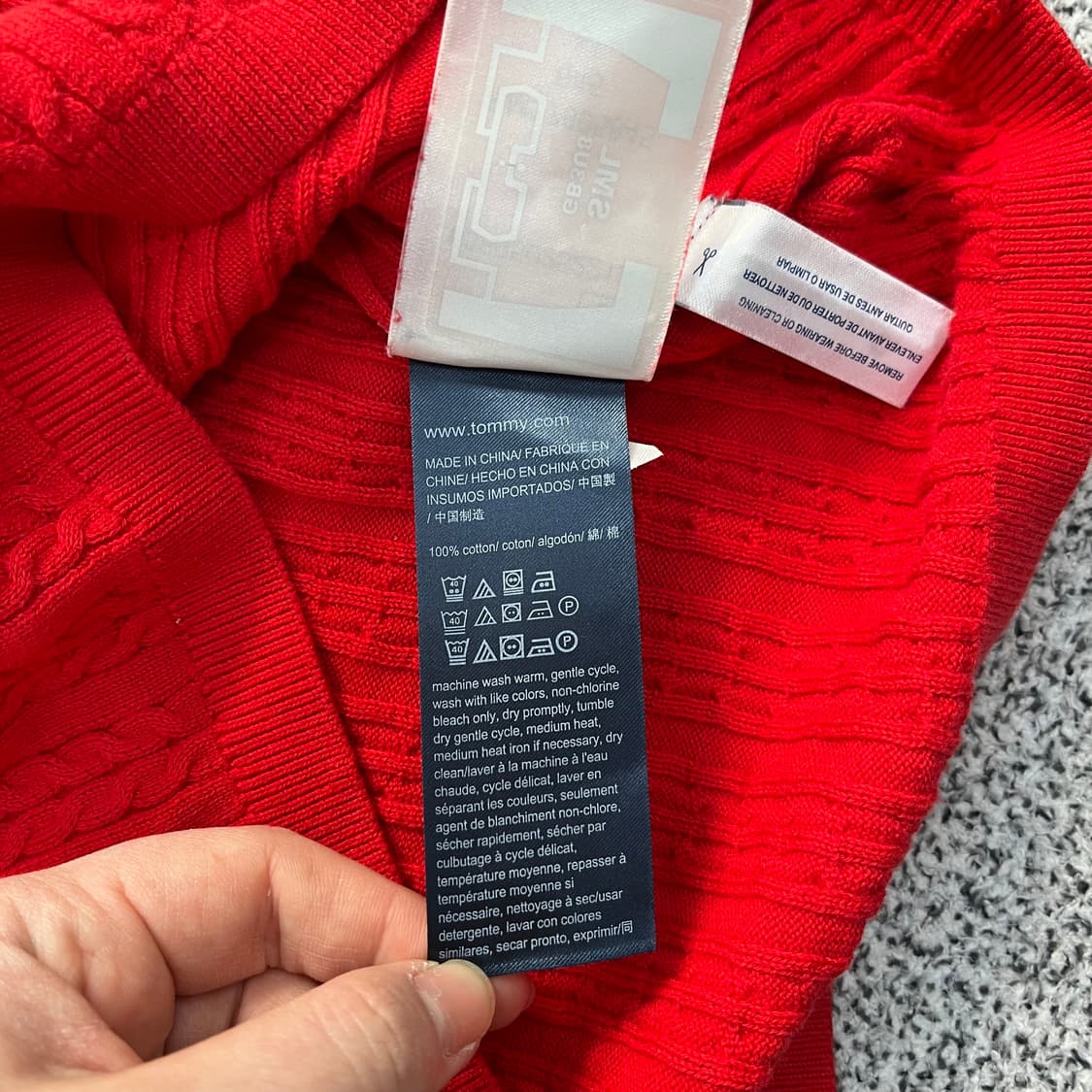 M 타미힐피거 여성 케이블 니트 0320M 상품이미지3