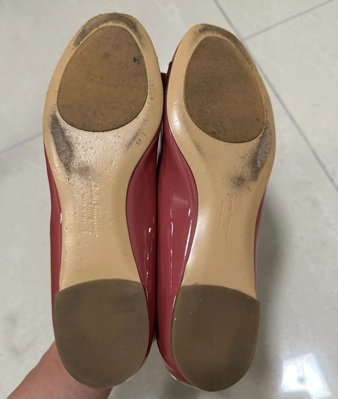 페레가모 ferragamo 바리나 플랫슈즈 로즈 7c 245 상품이미지3