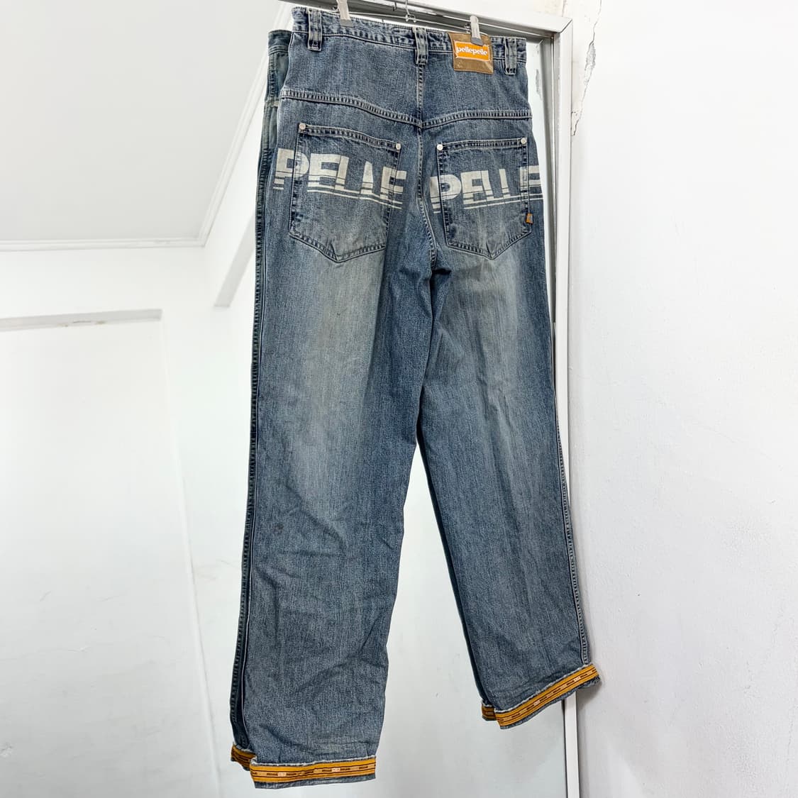펠레펠레 올드스쿨 백로고 데님 팬츠 상품이미지4
