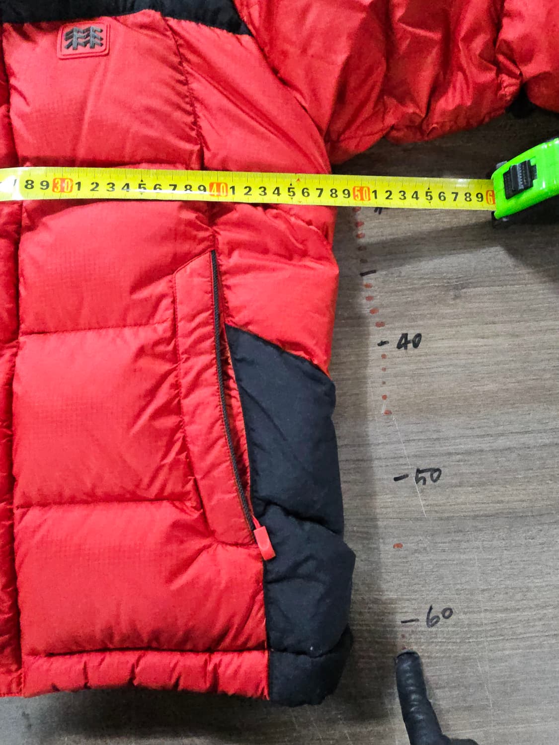 코오롱스포츠 레드/블랙 800  구스 다운 패딩  85 상품이미지7