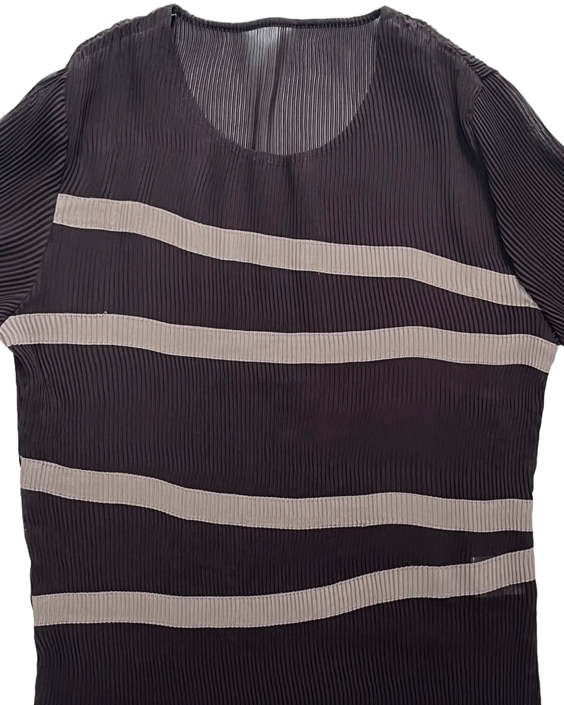Brown Pleats top 상품이미지3