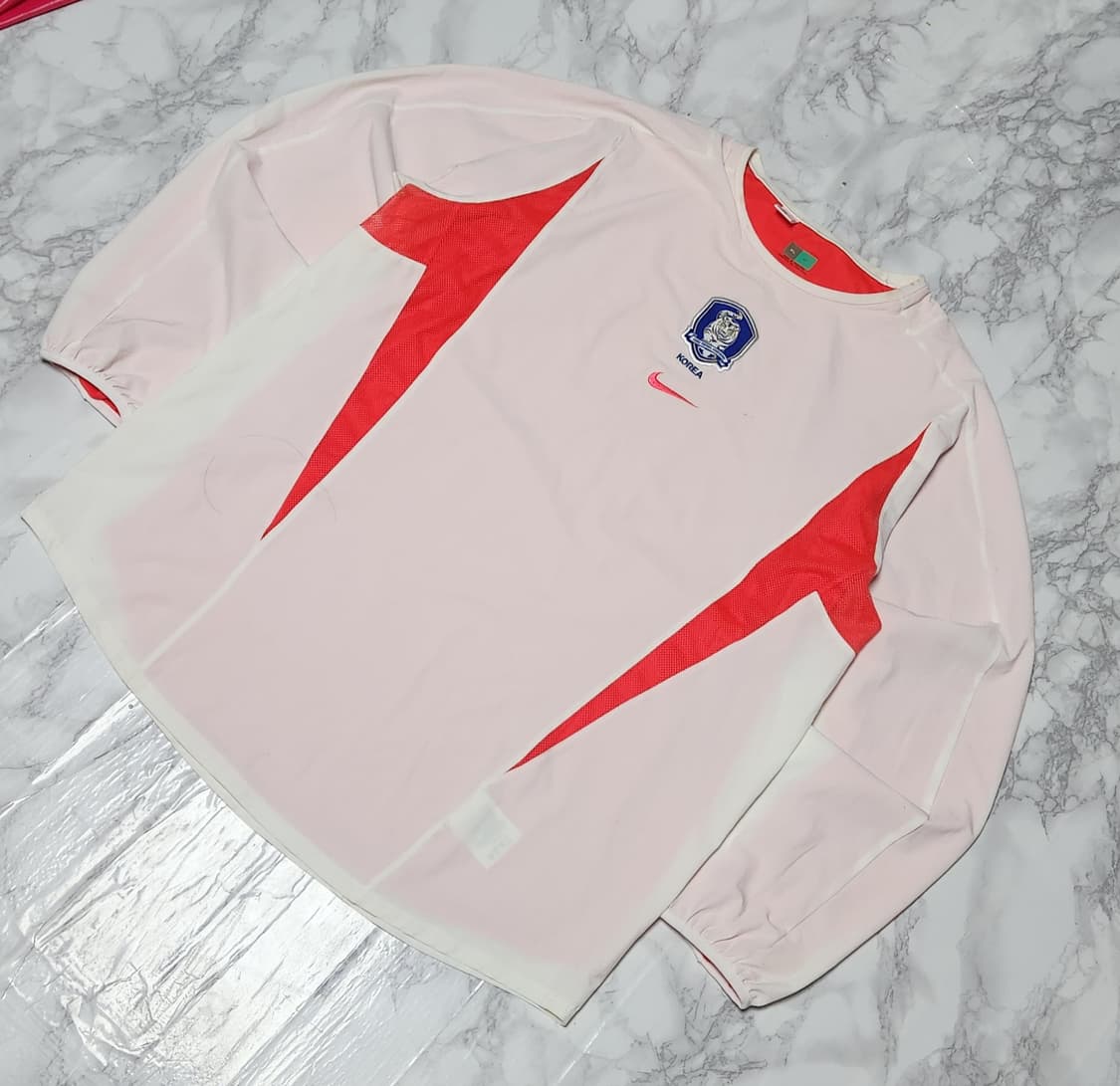 나이키02-04대한민국 선수지급용 듀얼레이어 어웨이 노마킹 유니폼 긴팔  상품이미지2