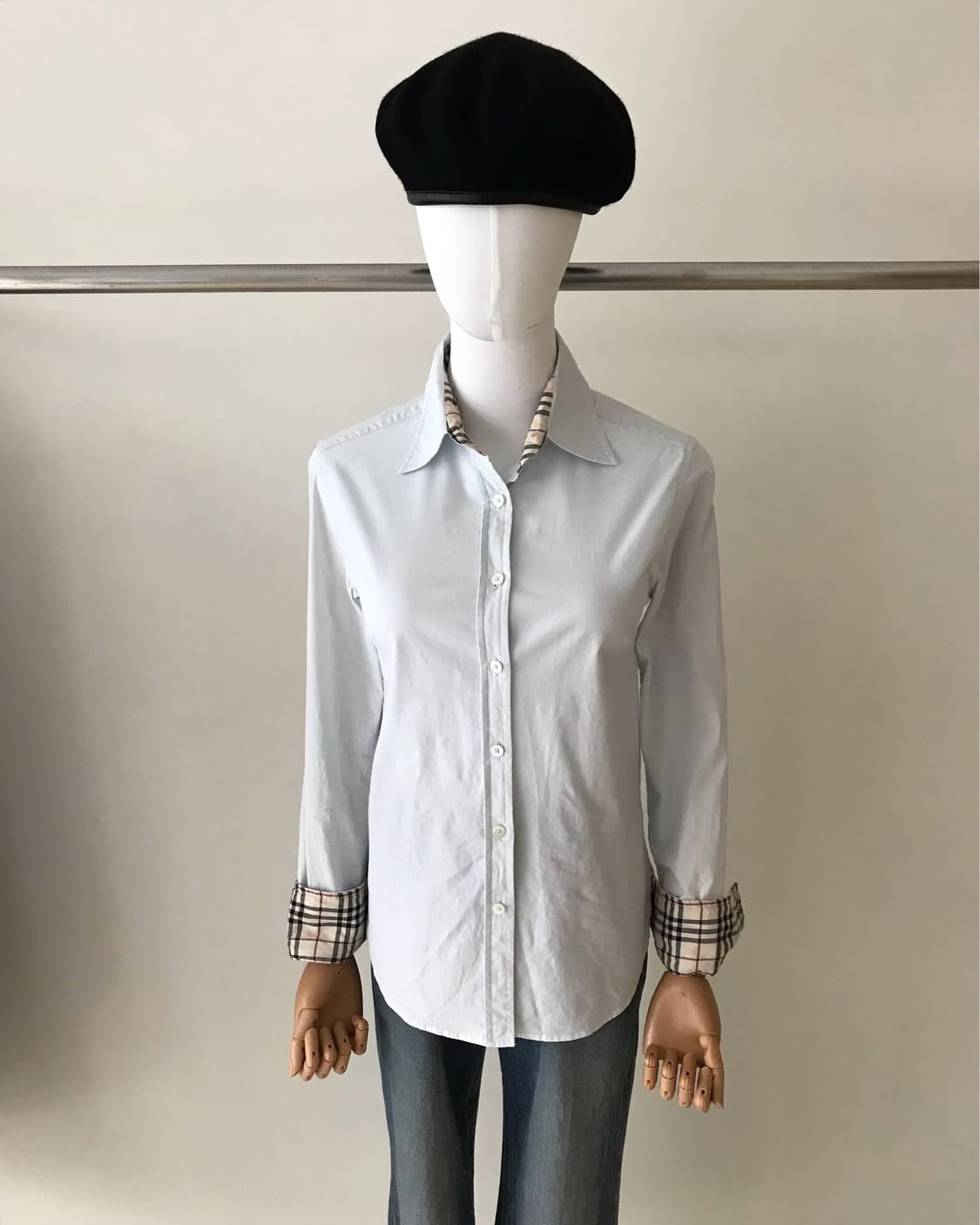 버버리 노바체크 소라 셔츠 상품이미지8