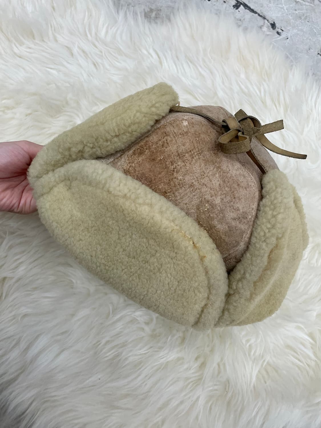 리얼 무스탕 트루퍼햇 상품이미지3