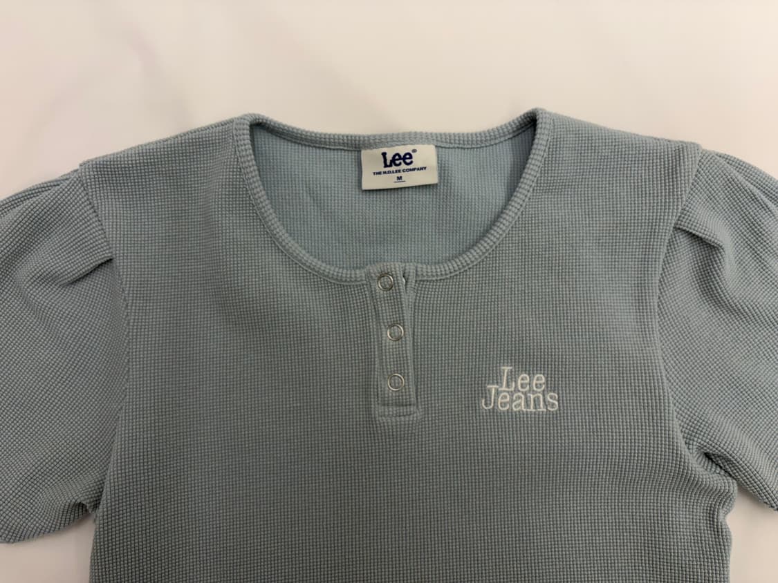 [M] Lee 반팔 와플 헨리넥 티셔츠 상품이미지2