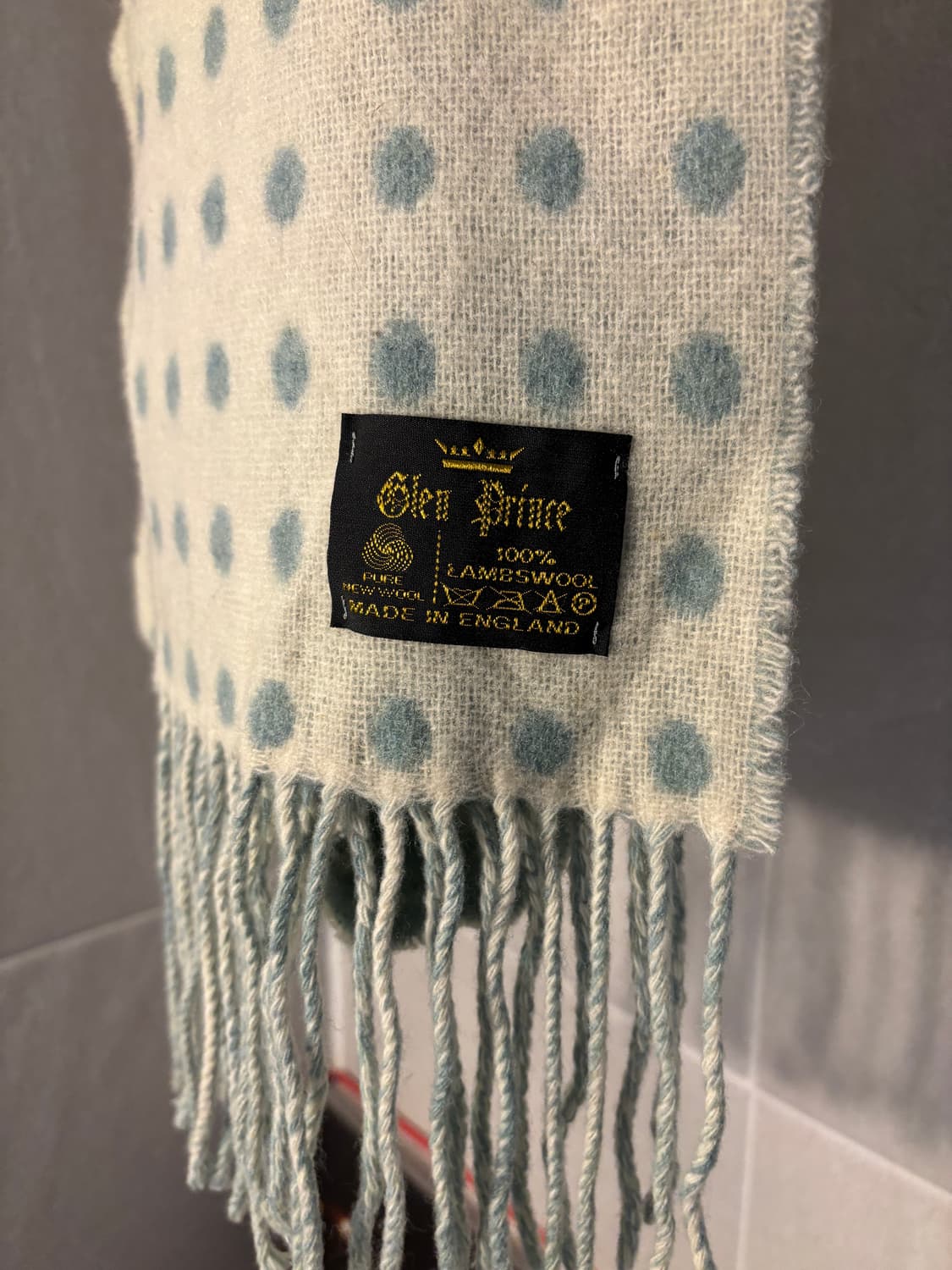 Glen prince 램스울 도트 머플러 상품이미지2