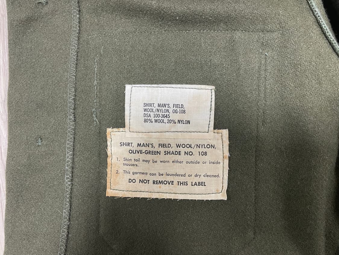 95) 60's 미군 울 필드셔츠(RRL&LVC&폴로) 상품이미지4