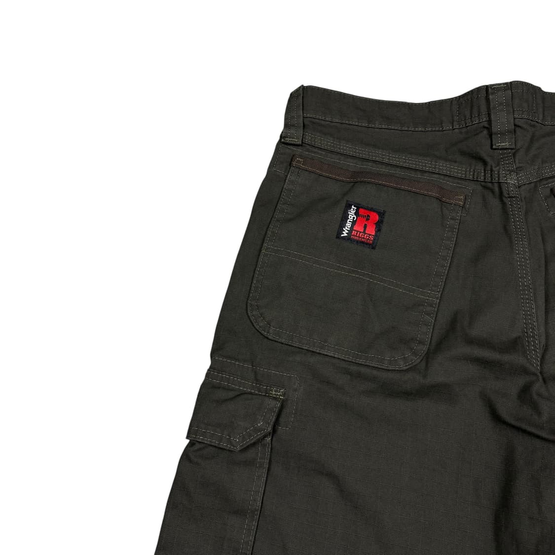 랭글러 카키컬러 카펜터 립스탑 카고 팬츠 상품이미지4