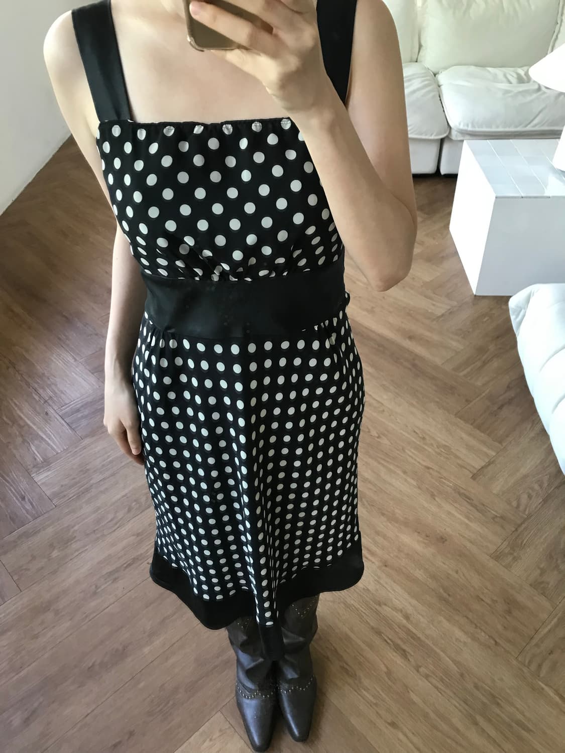 vintage dot pattern one-piece 상품이미지3