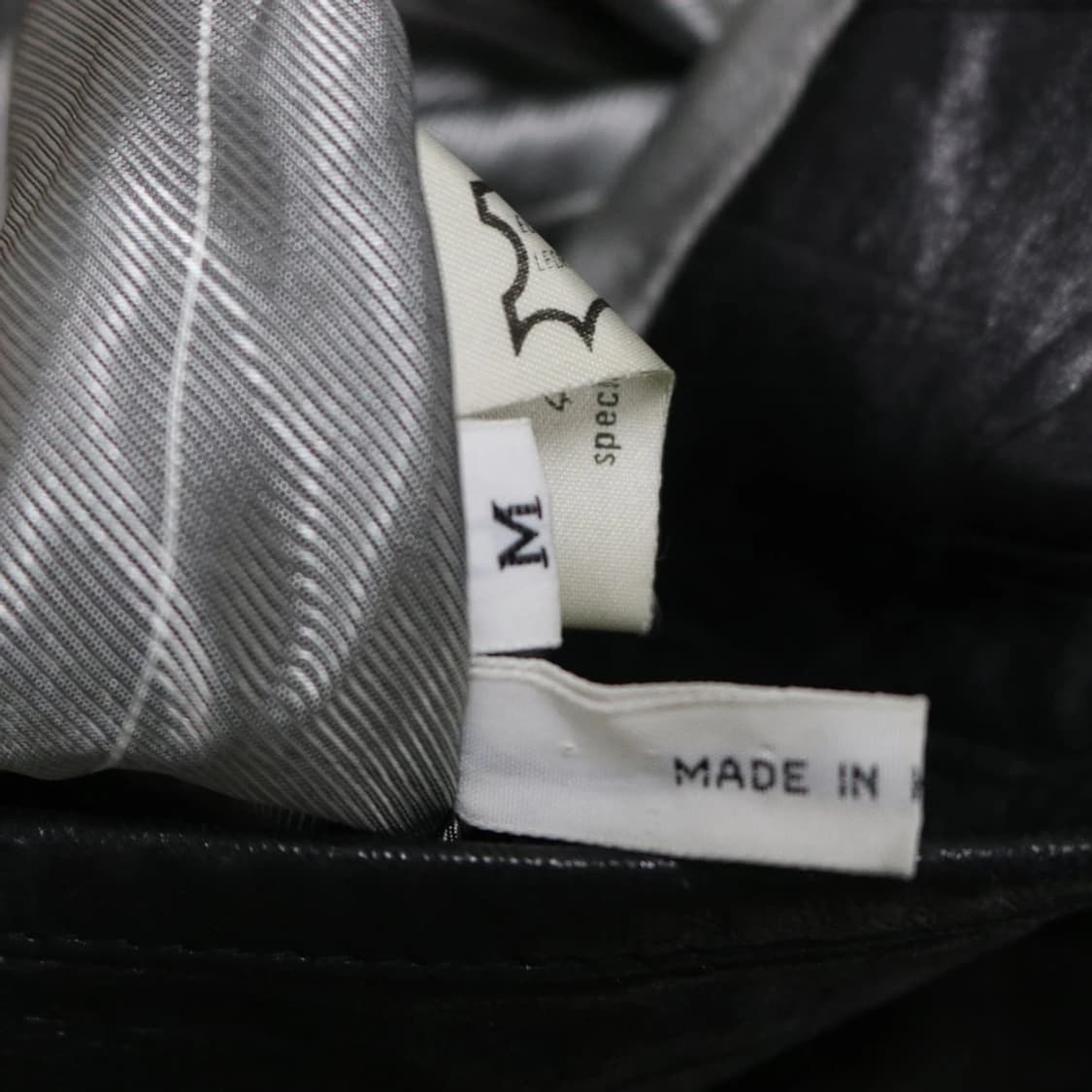 리얼 레더 롱 노카라 더블 가죽 자켓 62166 상품이미지9