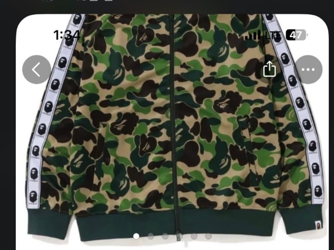 (급처)베이프 카모 져지 xl 100프로 정품 상품이미지2