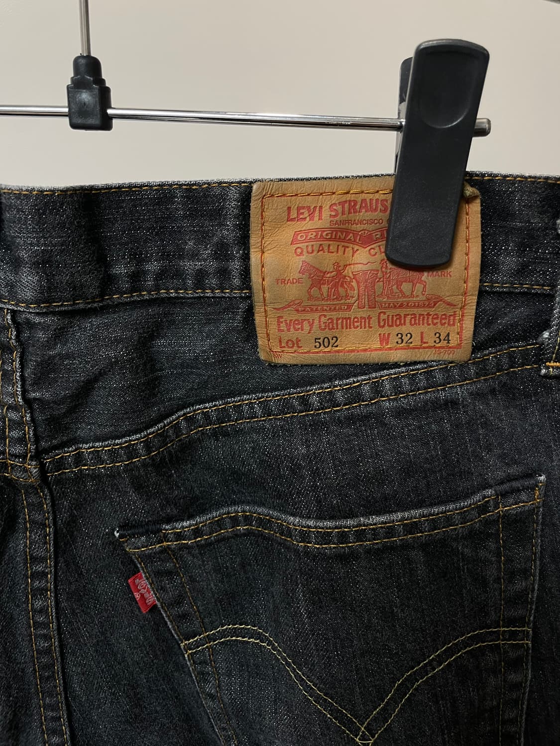 (30) 90s jpn 리바이스502 흑청 데님팬츠 상품이미지4
