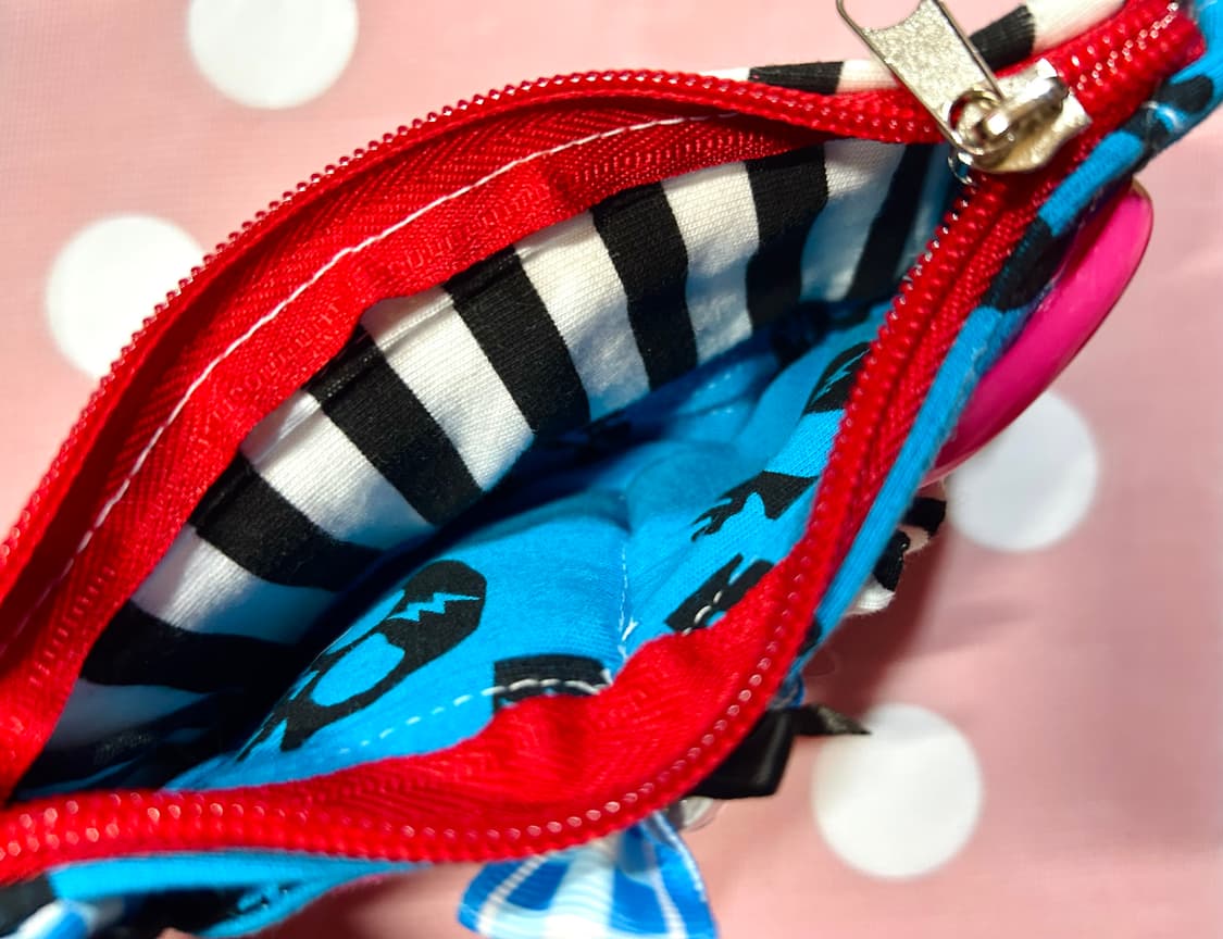 ･:*+. 핸드메이드 리폼 키치 emo 펑크 해골 눈알 단추 파우치 필통 상품이미지4