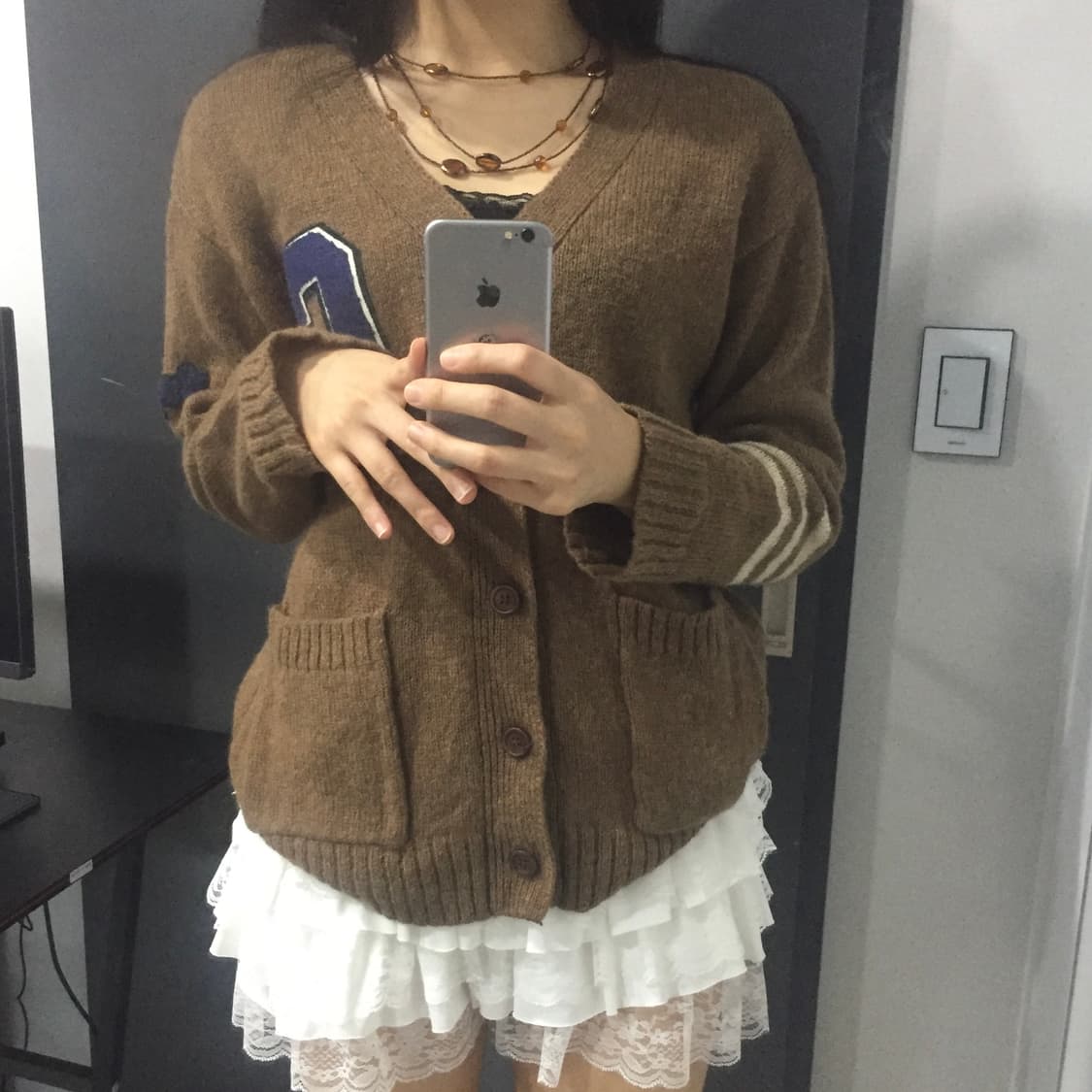 Authentic cube sugar 모리걸 라떼 가디건 상품이미지2