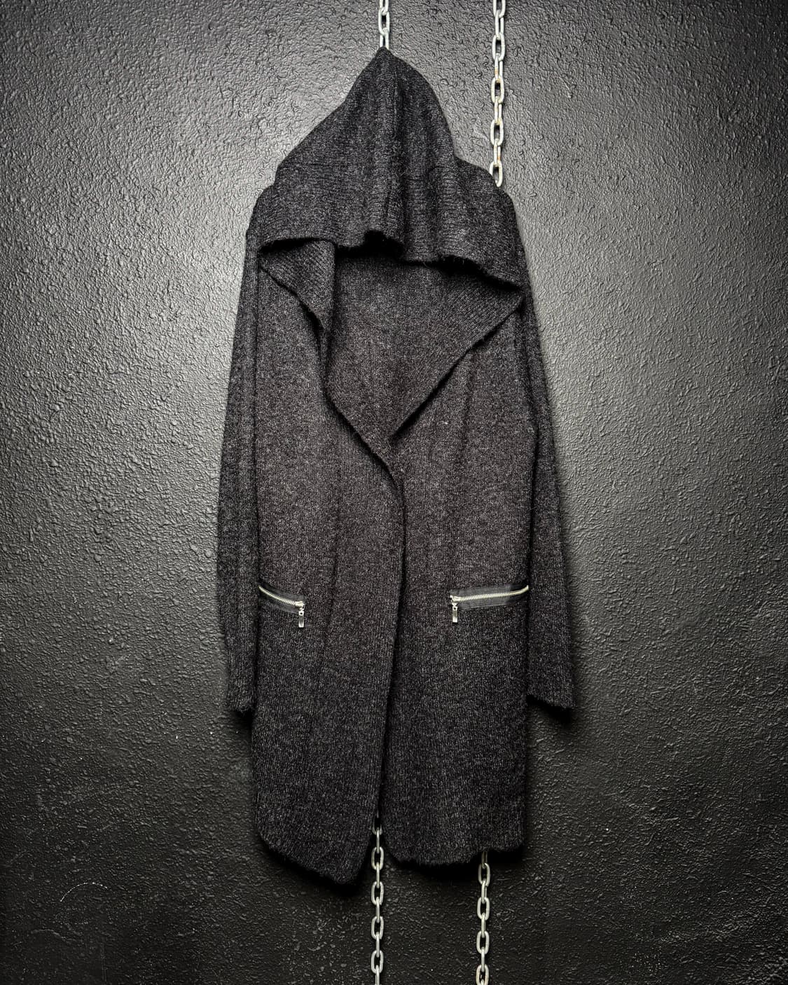 Hooded Knit Long Cardigan 상품이미지6