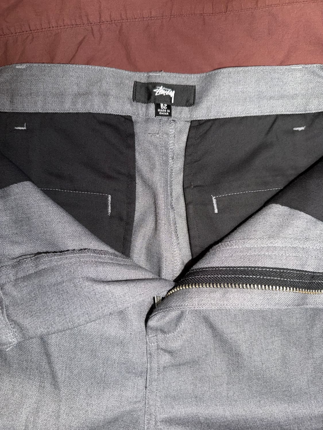 스투시 그레이 베기 바지 상품이미지5