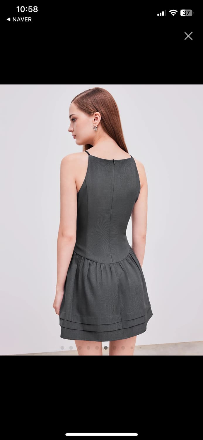 샵사이다 리본 러플 미니드레스 상품이미지4