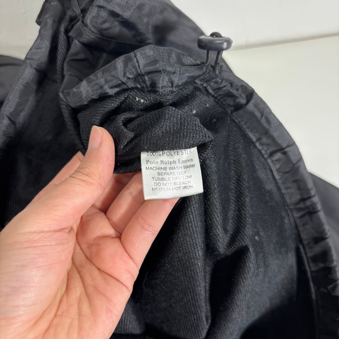 S 폴로 랄프로렌 블랙 빅로고 바람막이자켓 상품이미지5