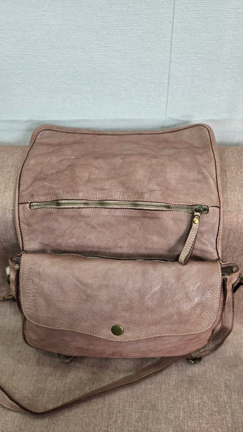 [Made in Italy] 이태리 천연가죽 빈티지 위빙 메쉬 크로스백 상품이미지6