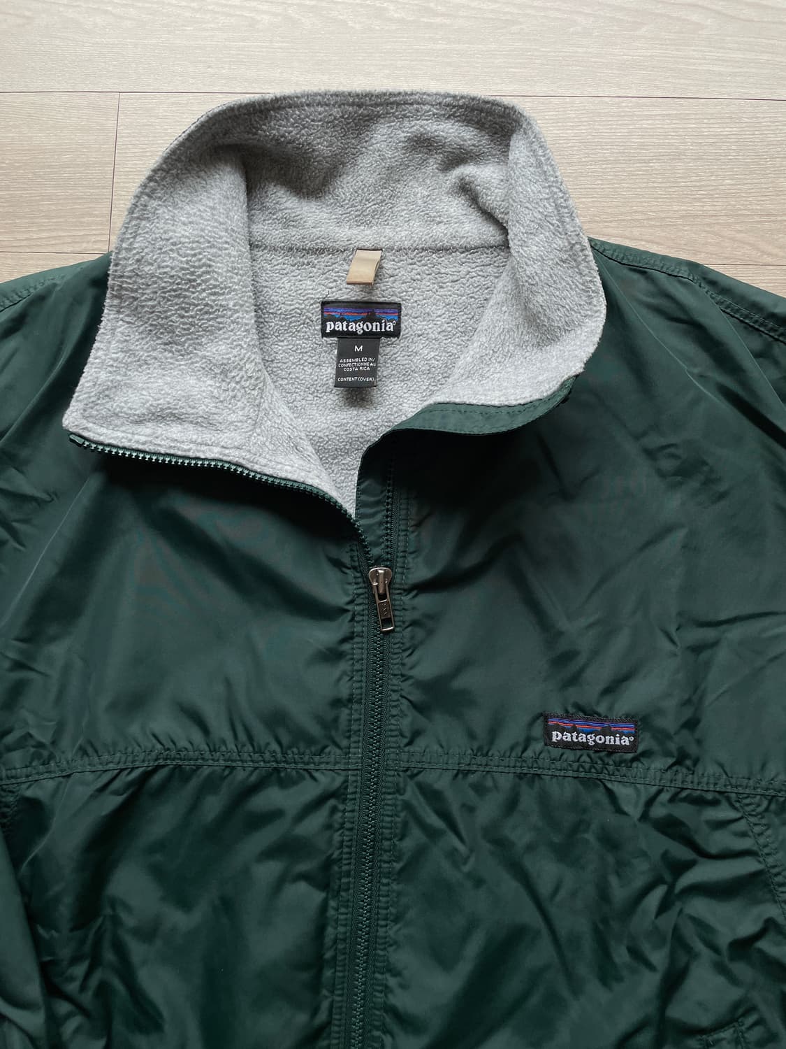 90s 파타고니아 쉘드 신칠라 봄버 자켓 눈없산 그린 rare 상품이미지4