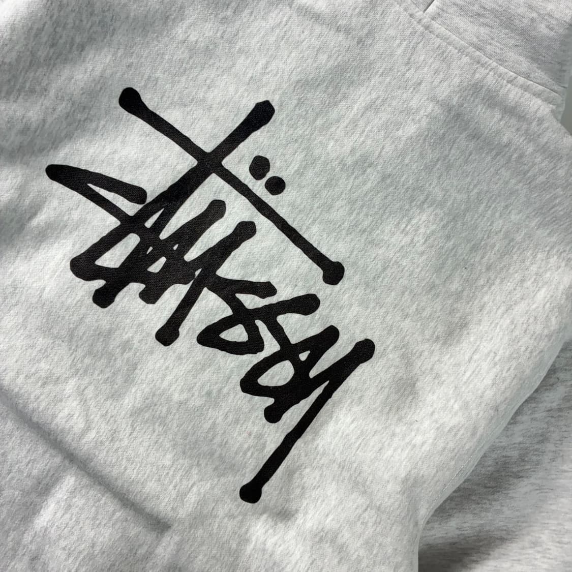 Stussy 스투시 멜람지 그레이 스탁 후드집업 상품이미지4