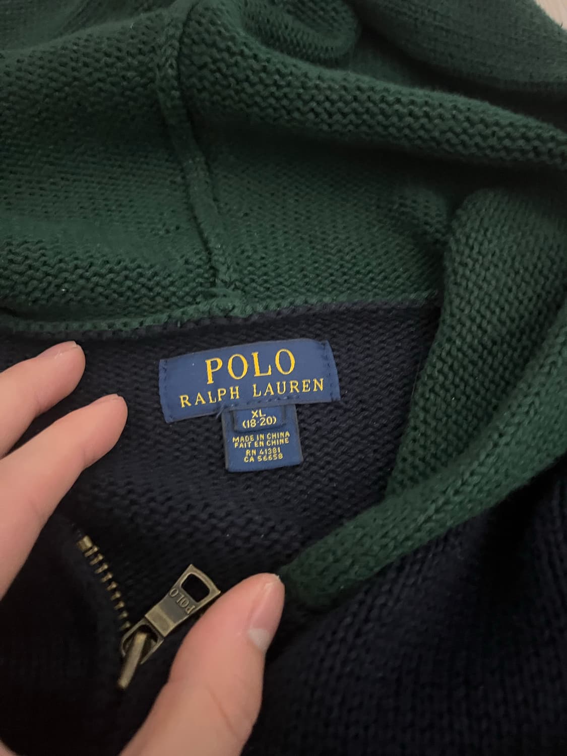 폴로 니트집업 상품이미지4