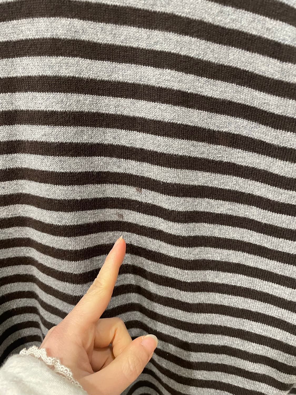 Back number brown stripe knit  상품이미지9