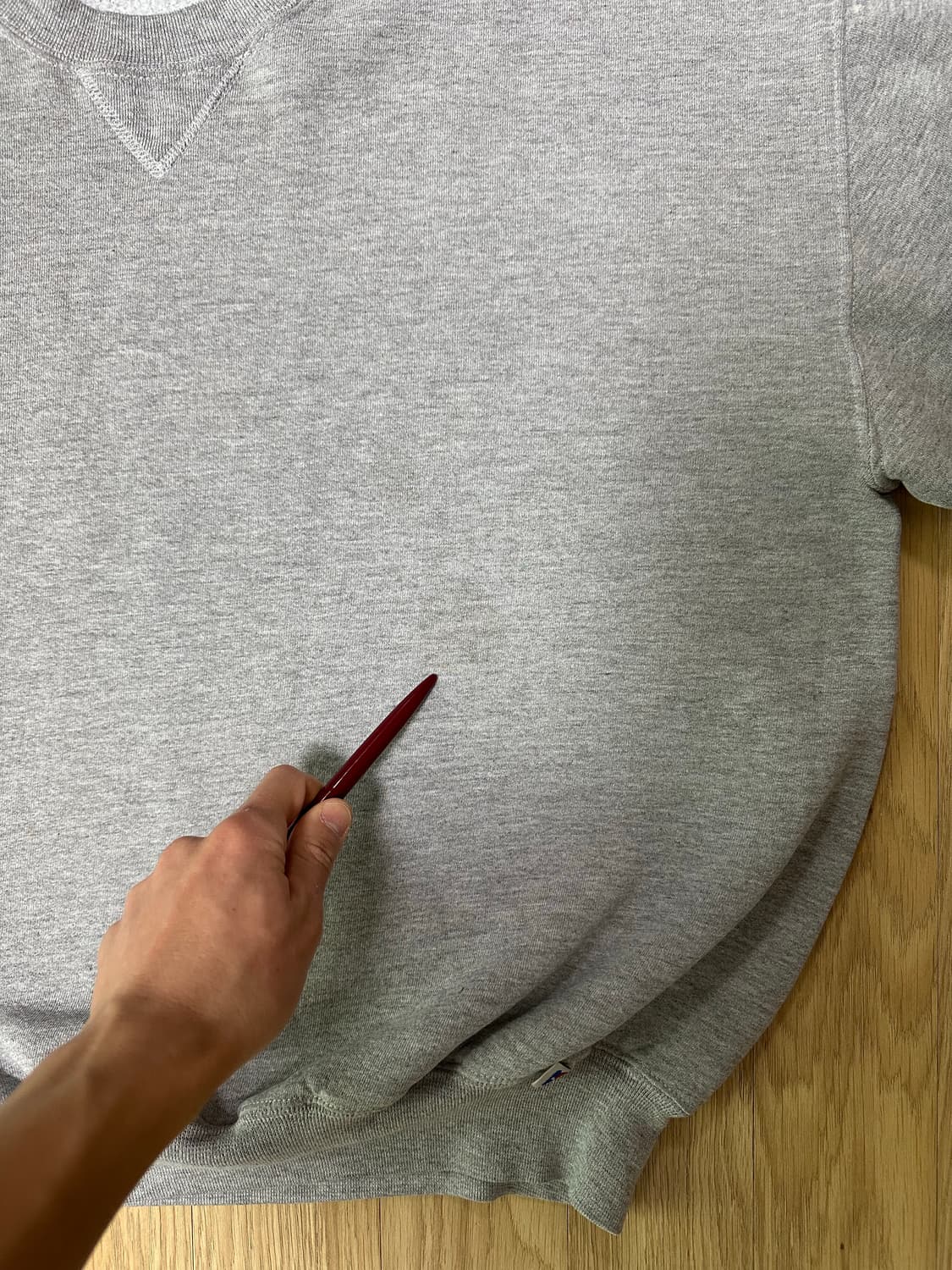 90s 빈티지 러셀 스웻셔츠 그레이 XXL USA 상품이미지7