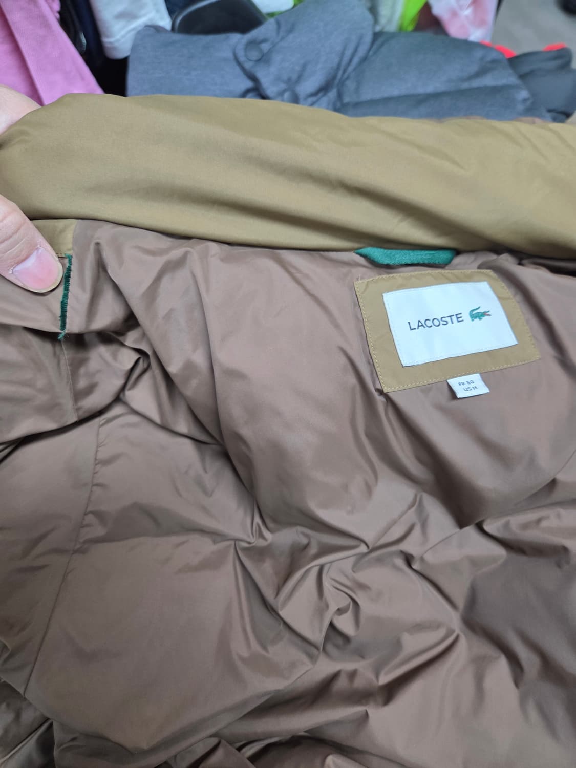 라코스테 미들 다운파카 패딩 한국사이즈 L 상품이미지8