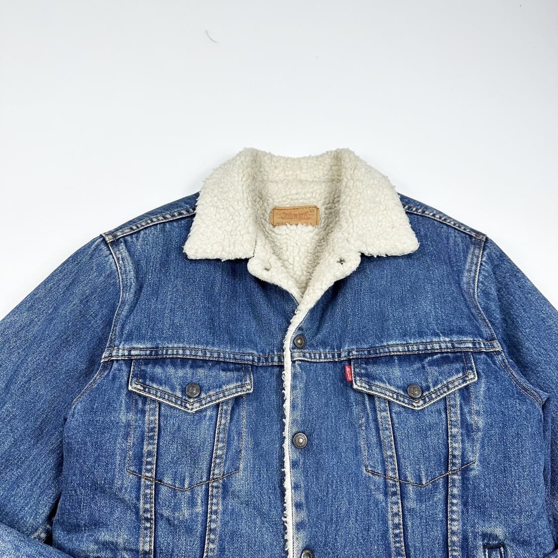 리바이스 80s 오리지널 양털 트러커 데님자켓 (M) 상품이미지1