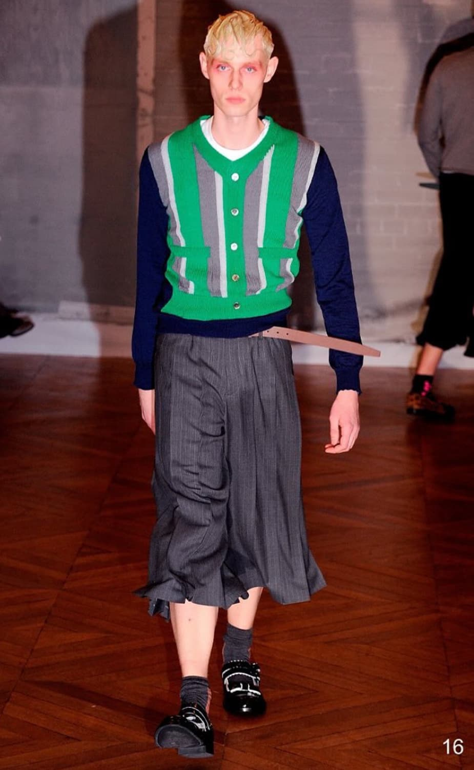 꼼데가르송 옴므 플러스 09fw 스트라이프 팬츠 xs 상품이미지2