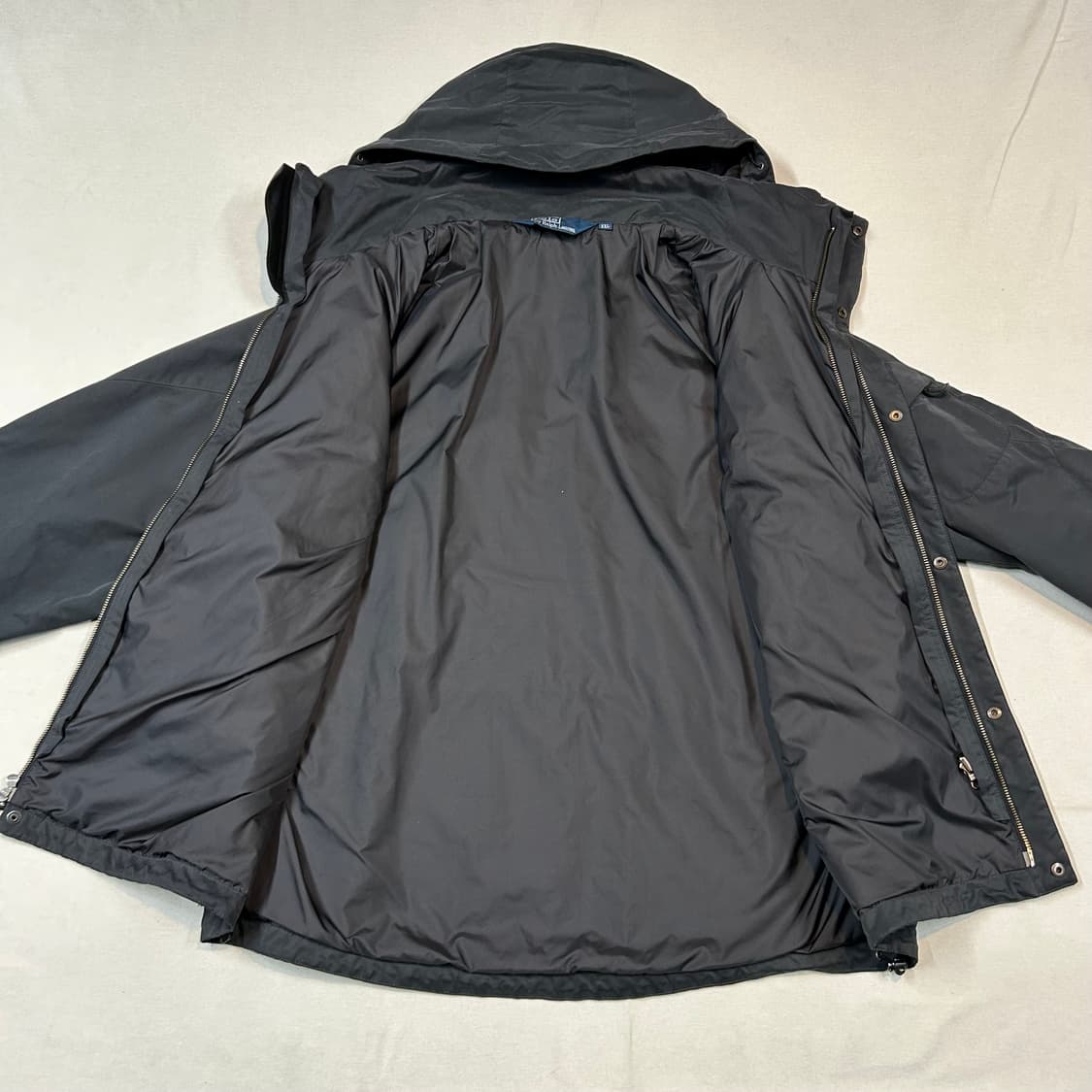 XXL) 폴로 랄프로렌 블랙 히든 후드 바람막이 자켓 상품이미지6