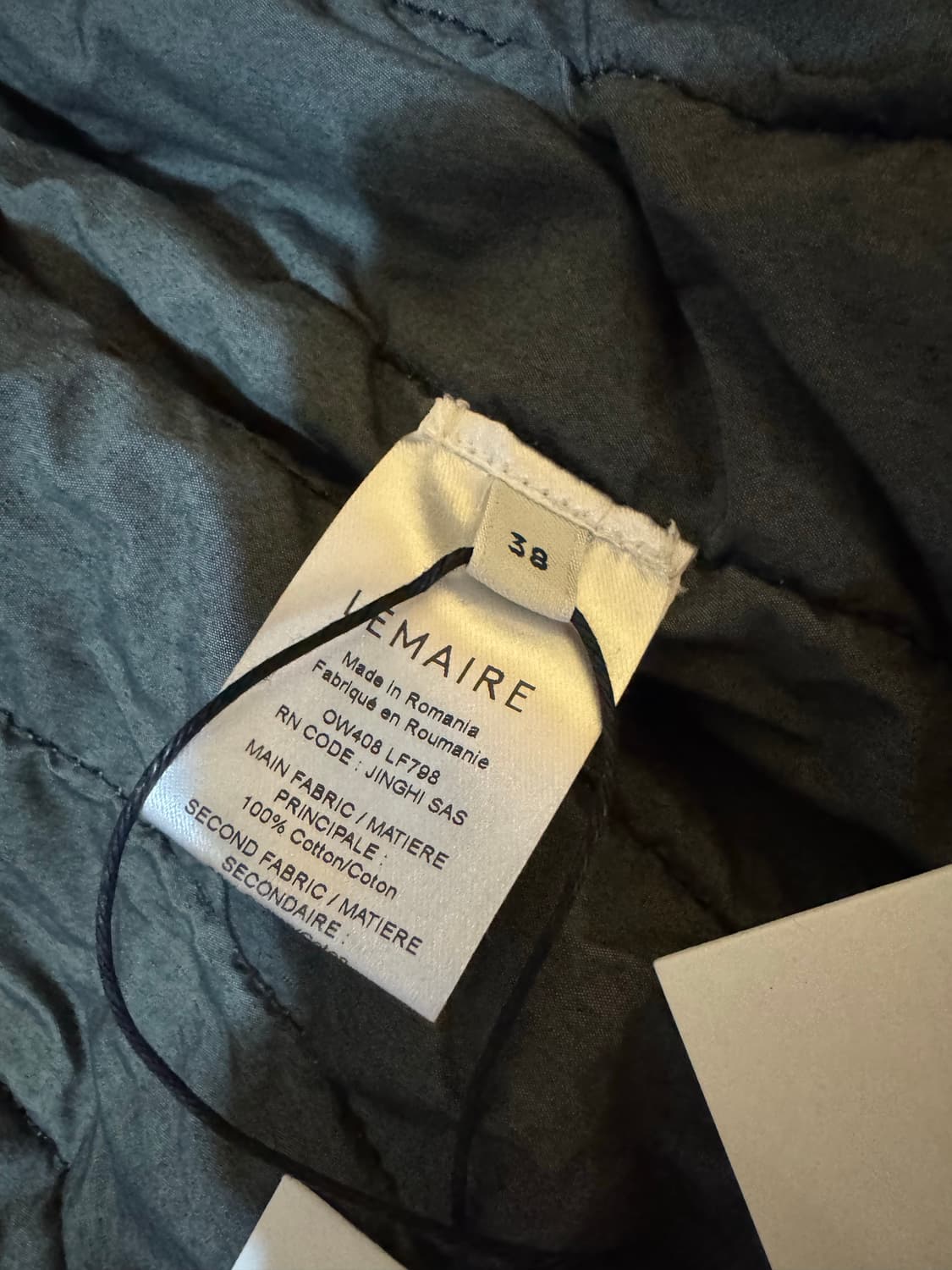 르메르 오버사이즈 후드 블루종 자켓 38사이즈 새상품 상품이미지6