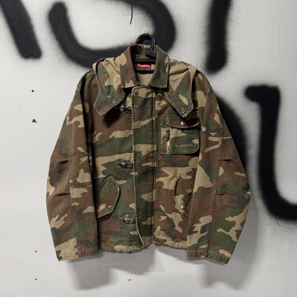 SS23 슈프림 캔버스 클립 자켓 탄 카모 상품이미지1