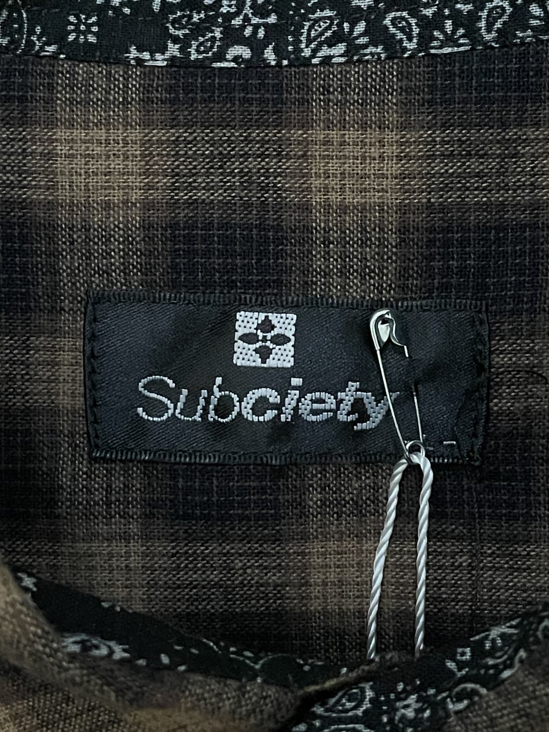 Subciety 체인 스티치 체크 셔츠 상품이미지7