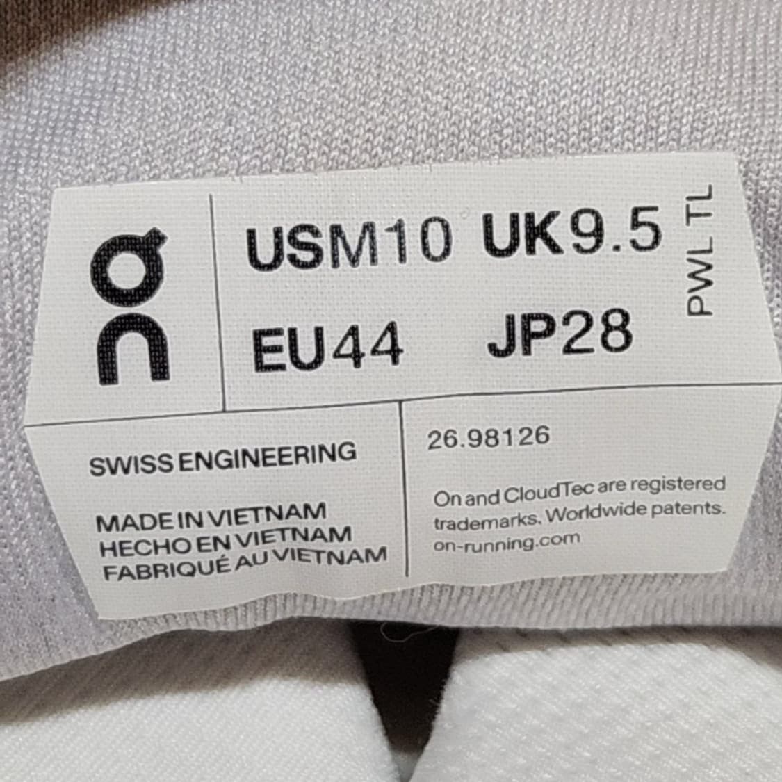 온러닝 280 클라우드노바 Undyed-White Heather 상품이미지8