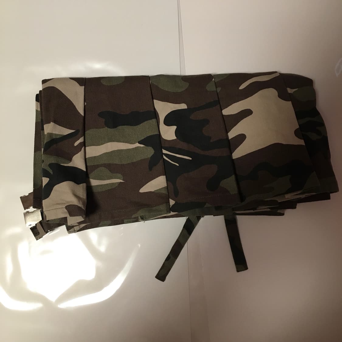 할로미늄 카모플라주 숏 스커트 상품이미지4